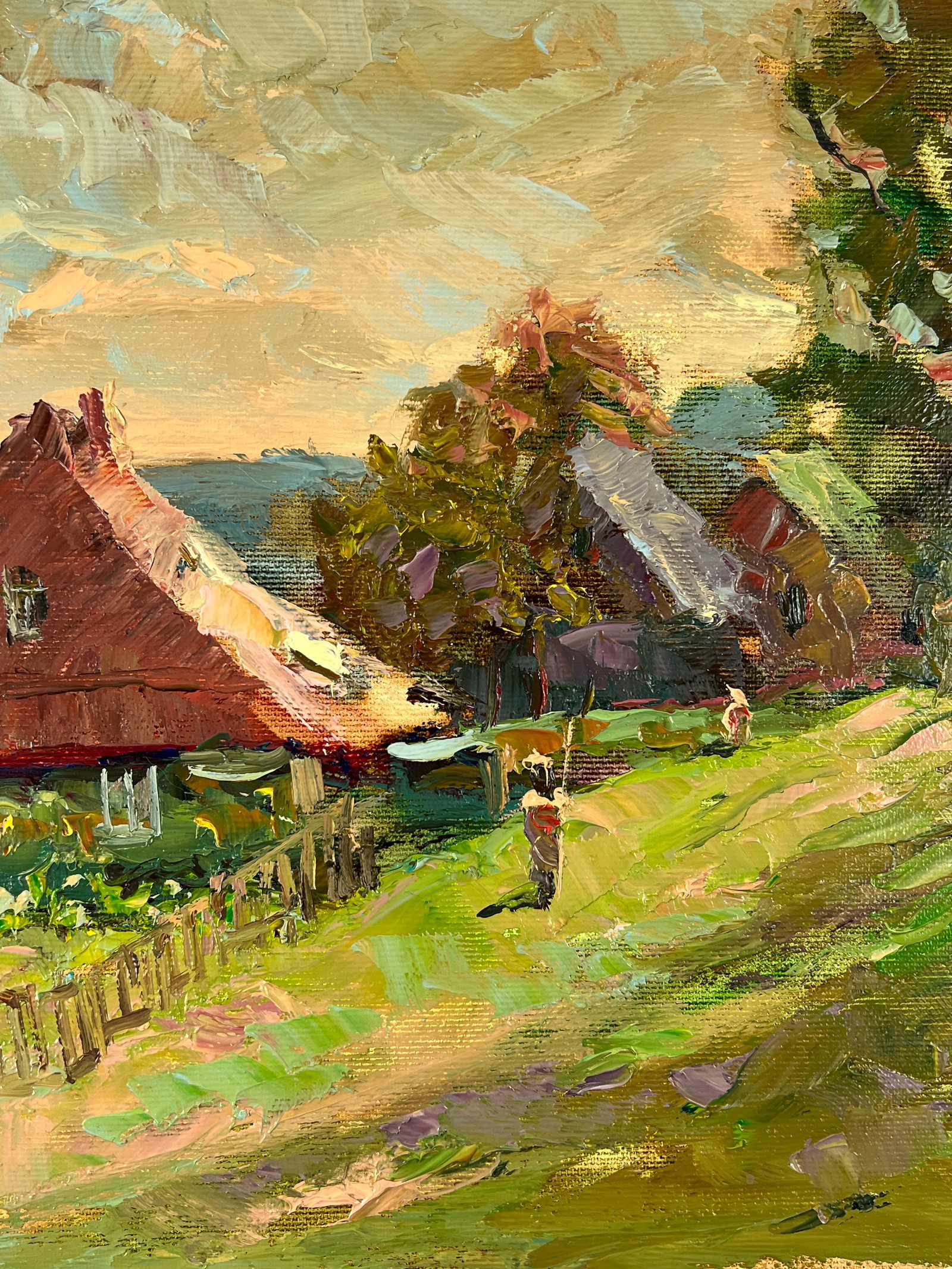 Oil painting House on the hill Sergey Ivanovich Animov - 7