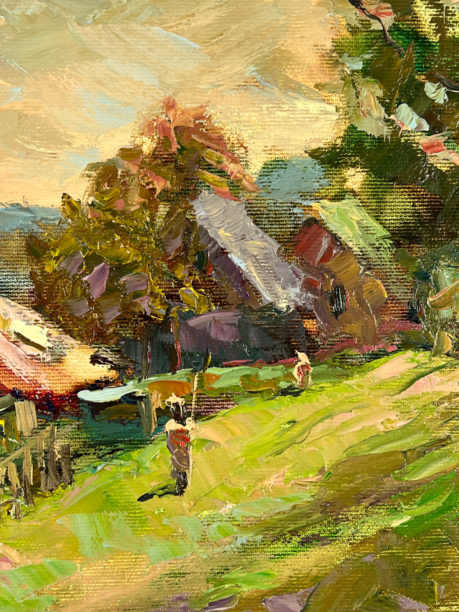 Oil painting House on the hill Sergey Ivanovich Animov - 8