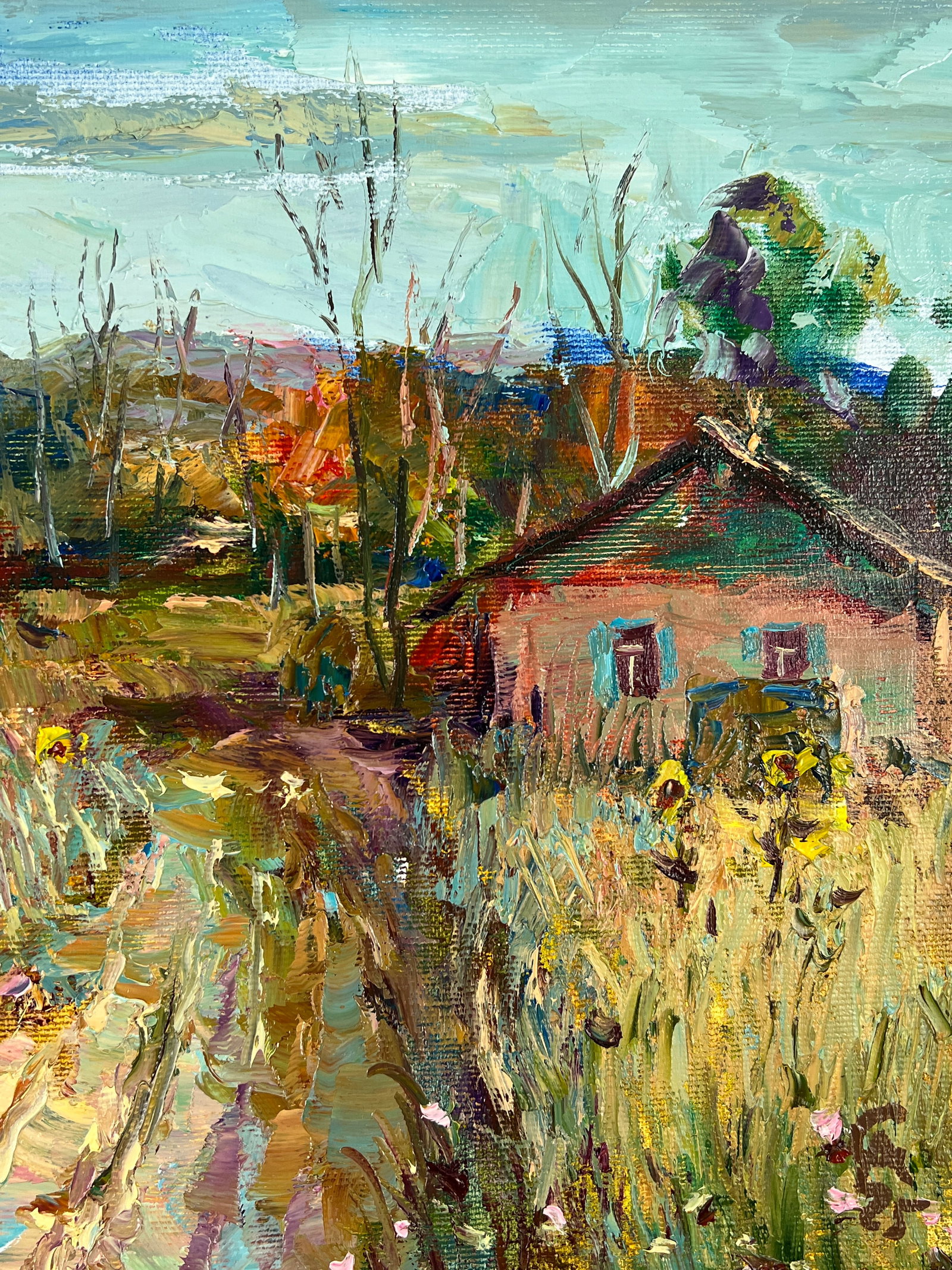 Oil painting Pathway to the village Sergey Ivanovich Animov - 10