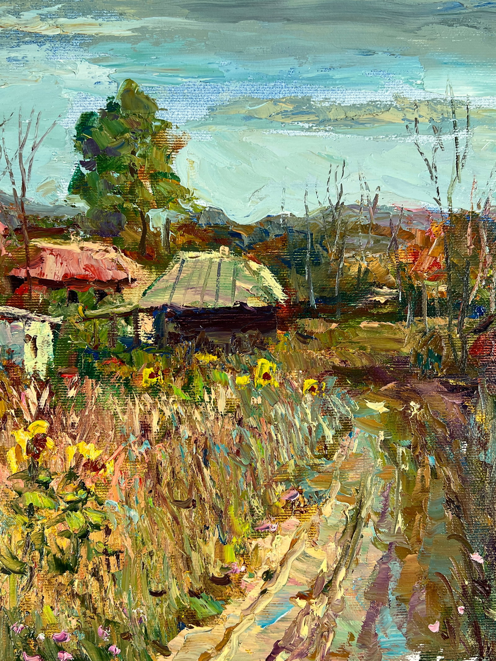 Oil painting Pathway to the village Sergey Ivanovich Animov - 7