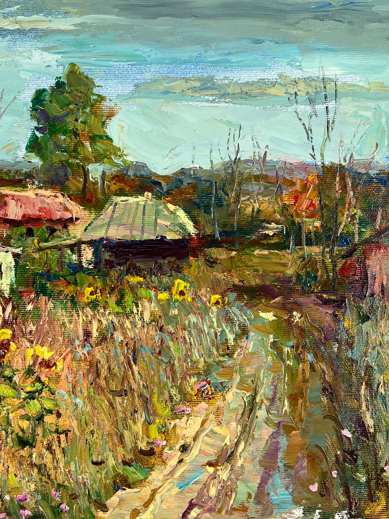 Oil painting Pathway to the village Sergey Ivanovich Animov - 8