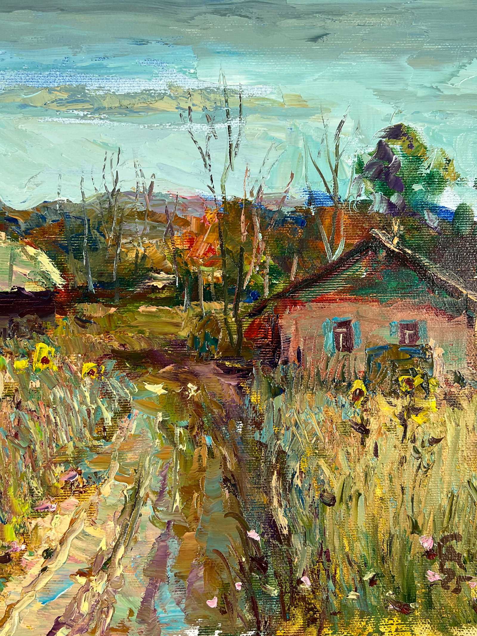 Oil painting Pathway to the village Sergey Ivanovich Animov - 9