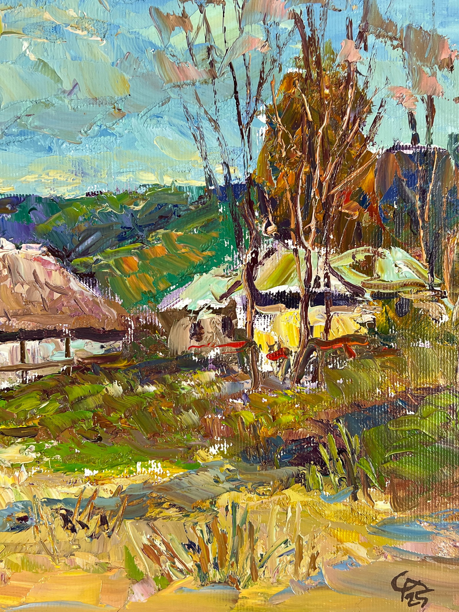 Oil painting Village Sergey Ivanovich Animov - 10