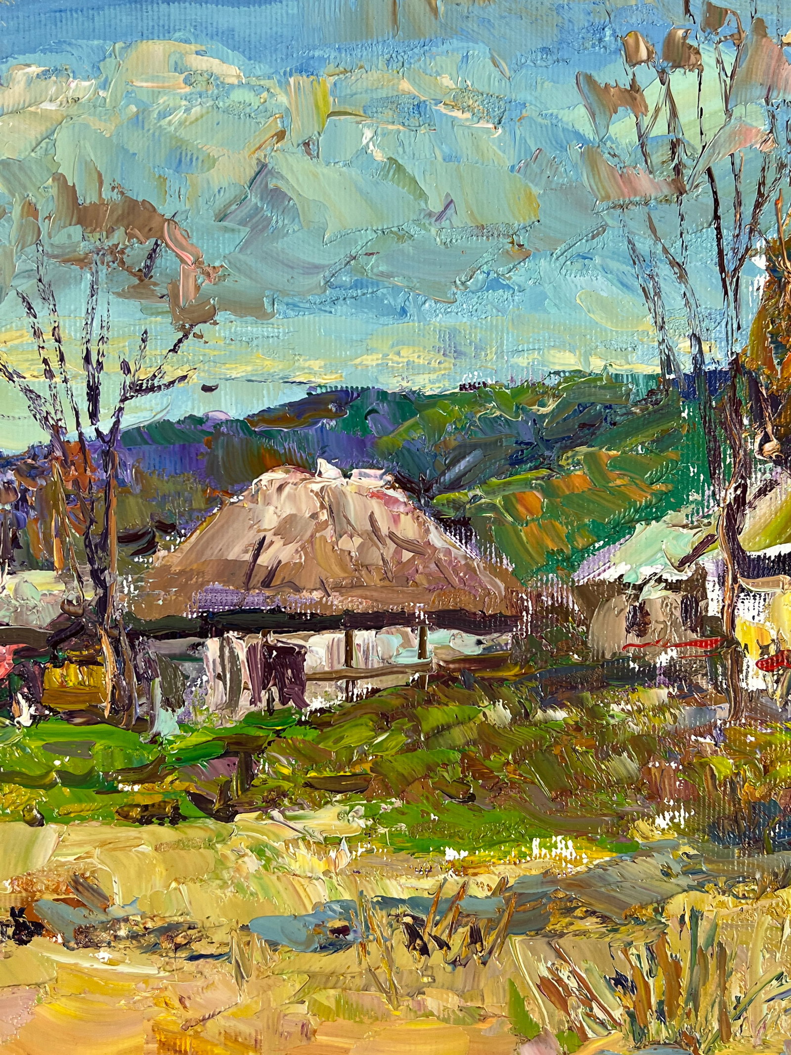 Oil painting Village Sergey Ivanovich Animov - 6