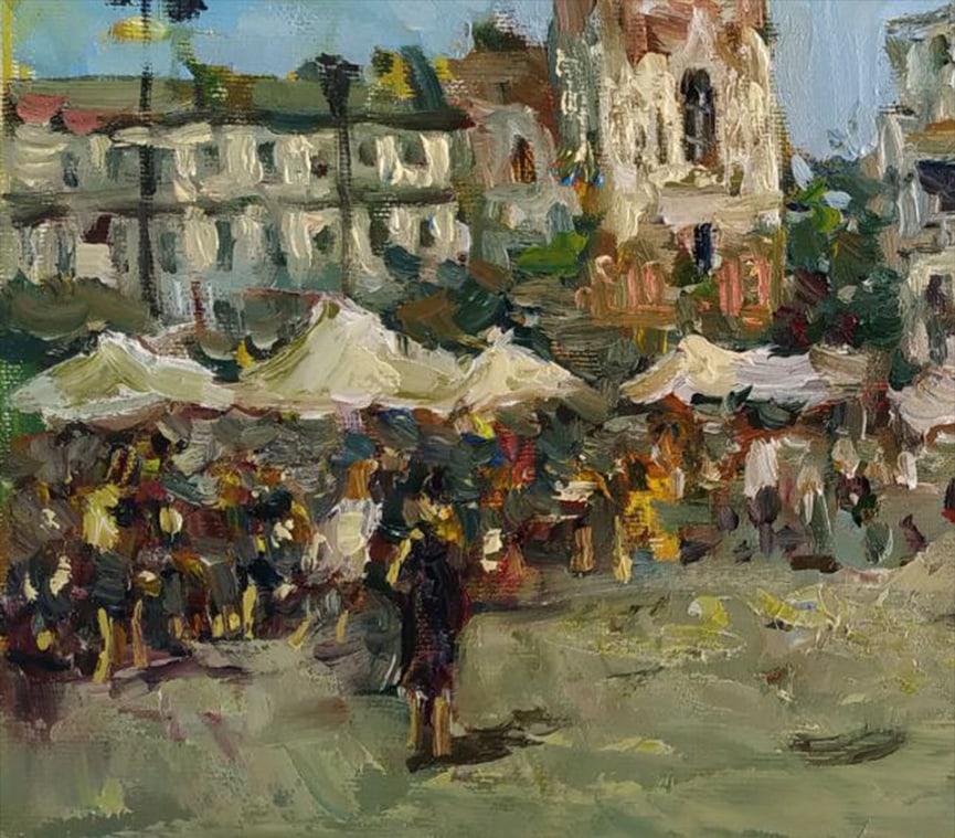 Oil painting City center Sergey Ivanovich Animov - 4