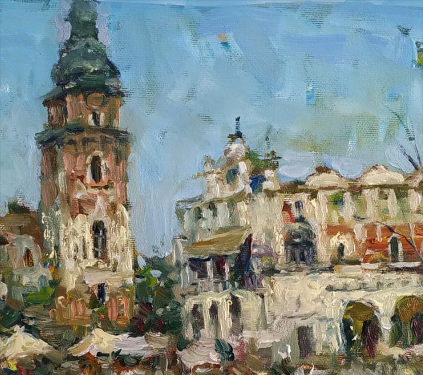 Oil painting City center Sergey Ivanovich Animov - 6