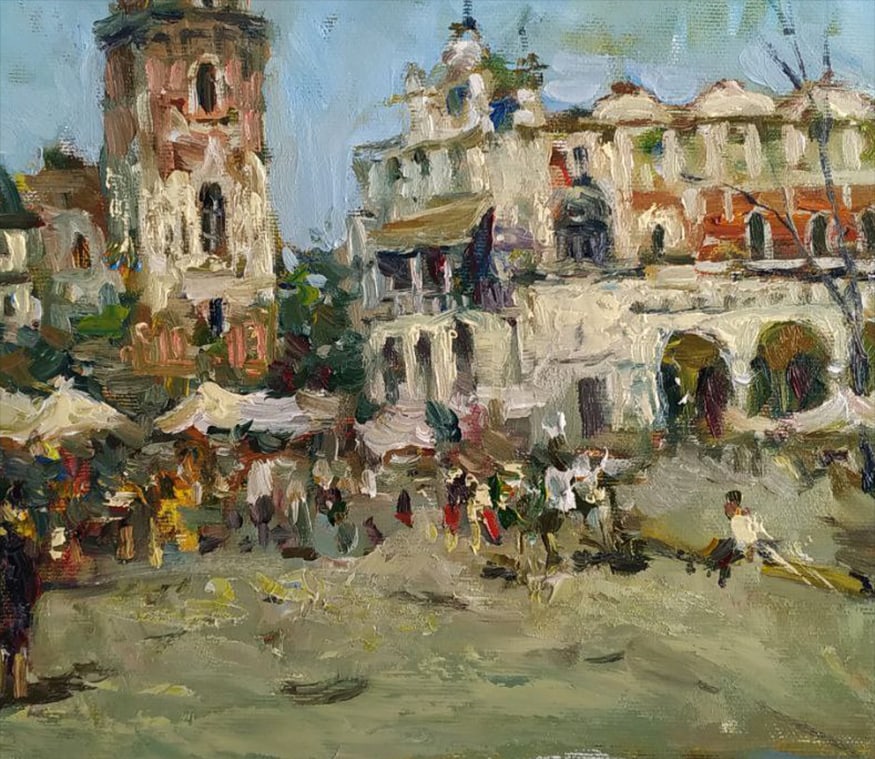 Oil painting City center Sergey Ivanovich Animov - 7