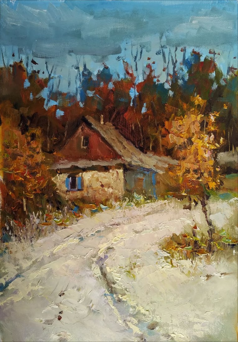 Oil painting Pathway Sergey Ivanovich Animov (1 of 9)