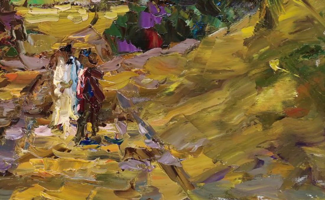 Oil painting Forest walk Sergey Ivanovich Animov - 4
