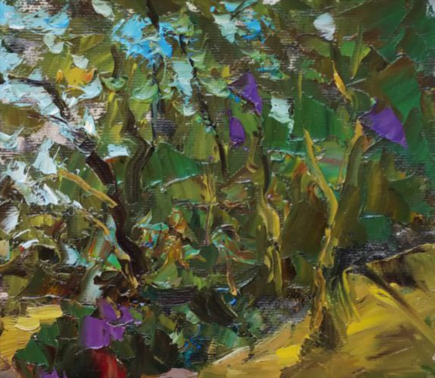 Oil painting Forest walk Sergey Ivanovich Animov - 5