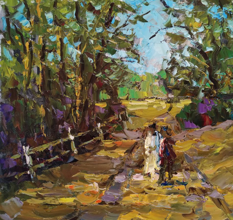 Oil painting Forest walk Sergey Ivanovich Animov - 6