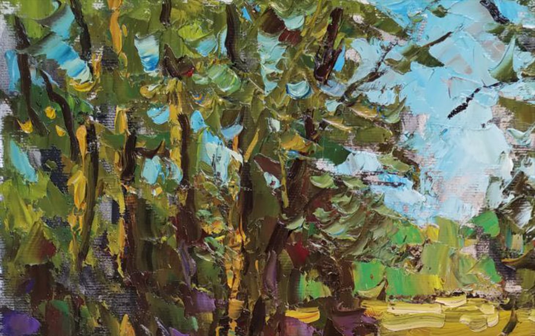 Oil painting Forest walk Sergey Ivanovich Animov - 8