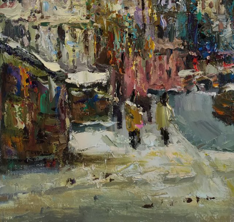Oil painting Old city Sergey Ivanovich Animov - 4