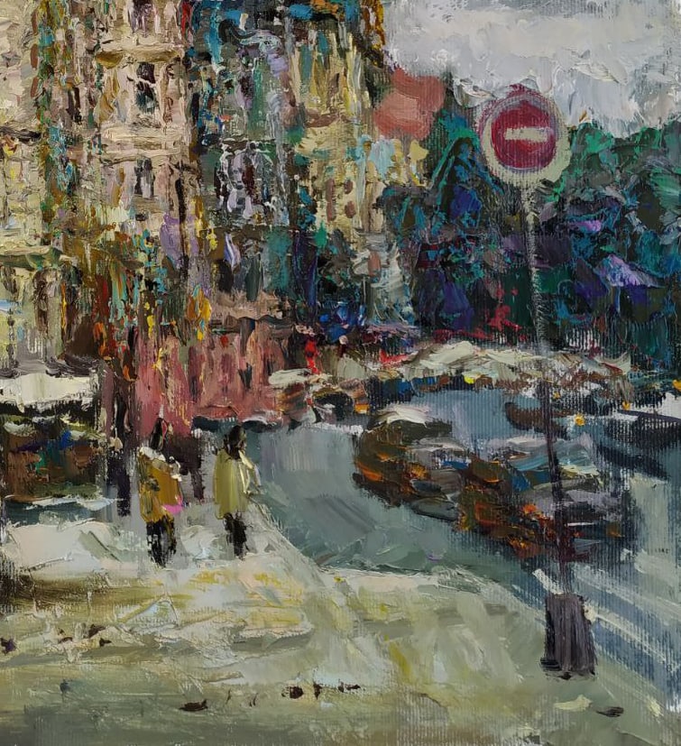 Oil painting Old city Sergey Ivanovich Animov - 5