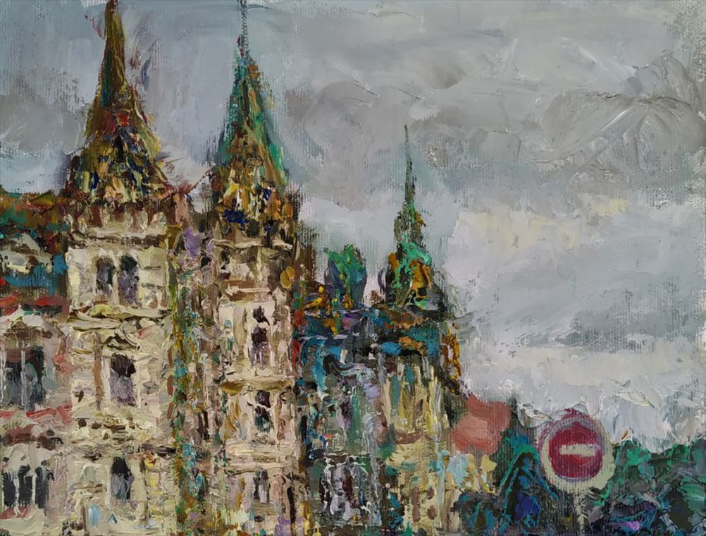 Oil painting Old city Sergey Ivanovich Animov - 6