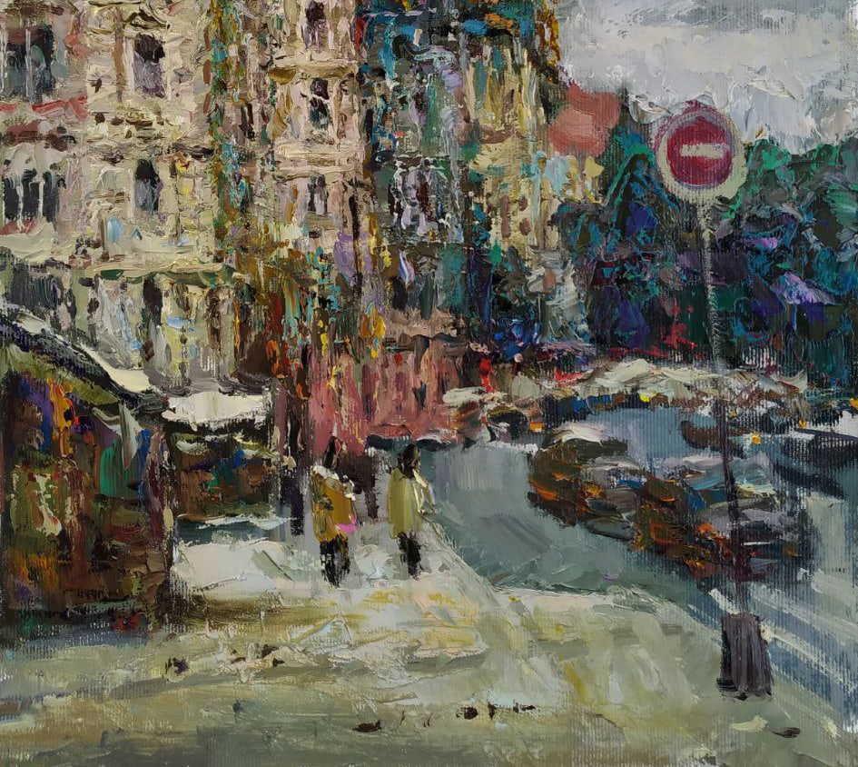 Oil painting Old city Sergey Ivanovich Animov - 7