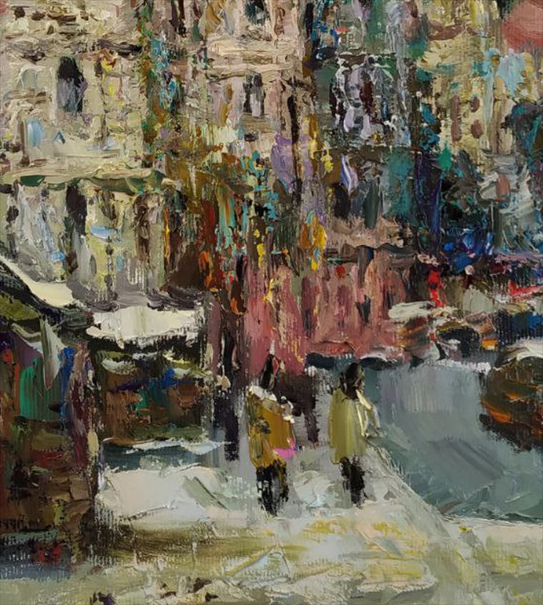 Oil painting Old city Sergey Ivanovich Animov - 8