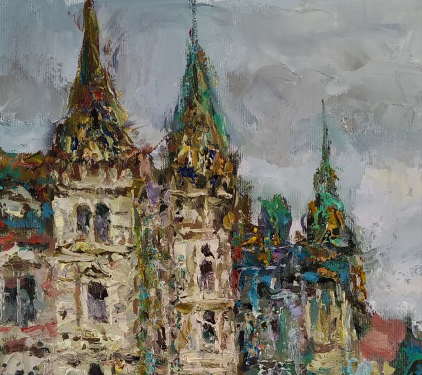 Oil painting Old city Sergey Ivanovich Animov - 9