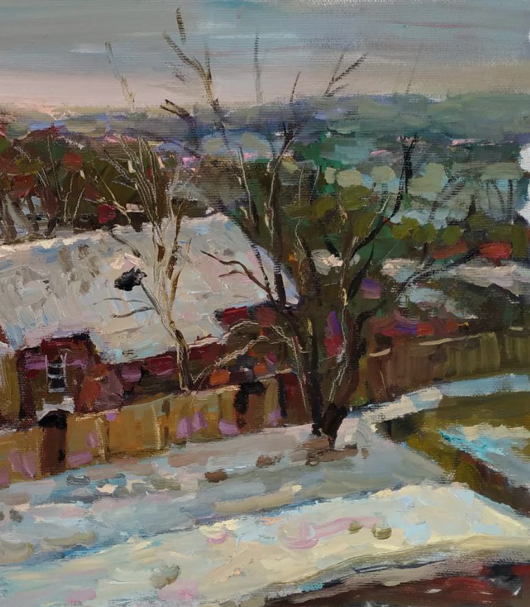 Oil painting Winter has come Sergey Ivanovich Animov - 3