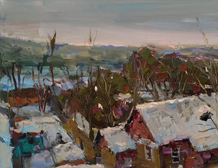 Oil painting Winter has come Sergey Ivanovich Animov - 4
