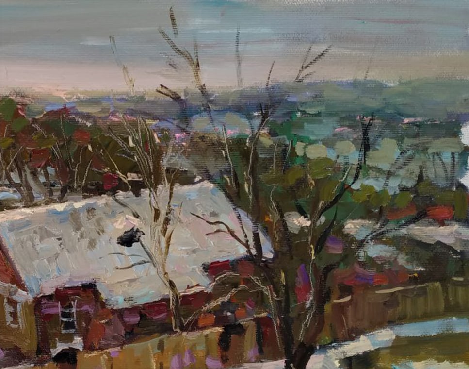 Oil painting Winter has come Sergey Ivanovich Animov - 6