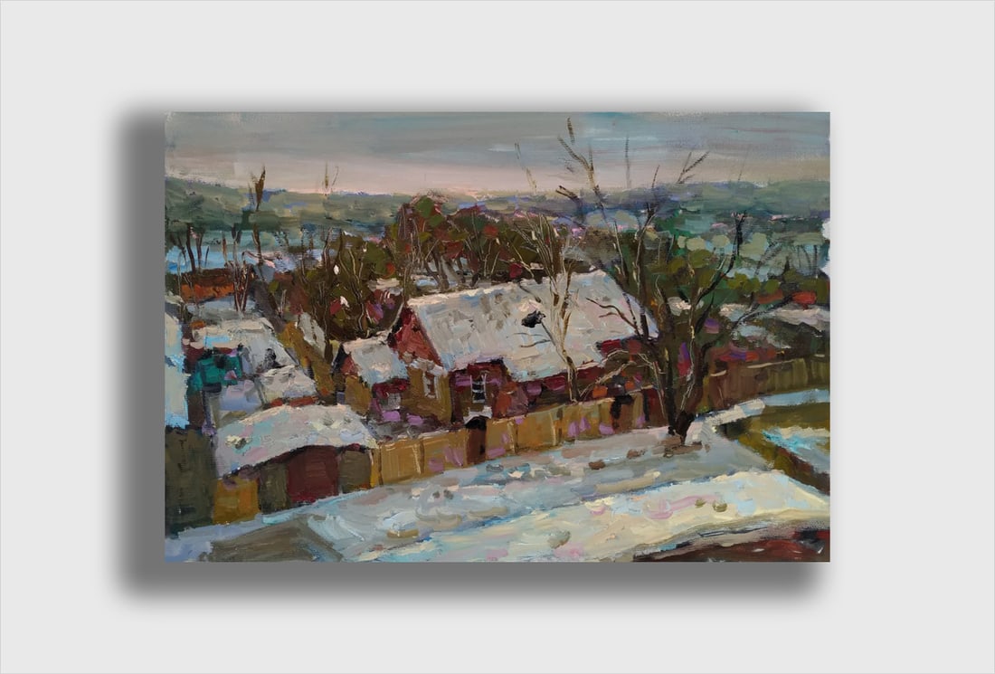 Oil painting Winter has come Sergey Ivanovich Animov - 9