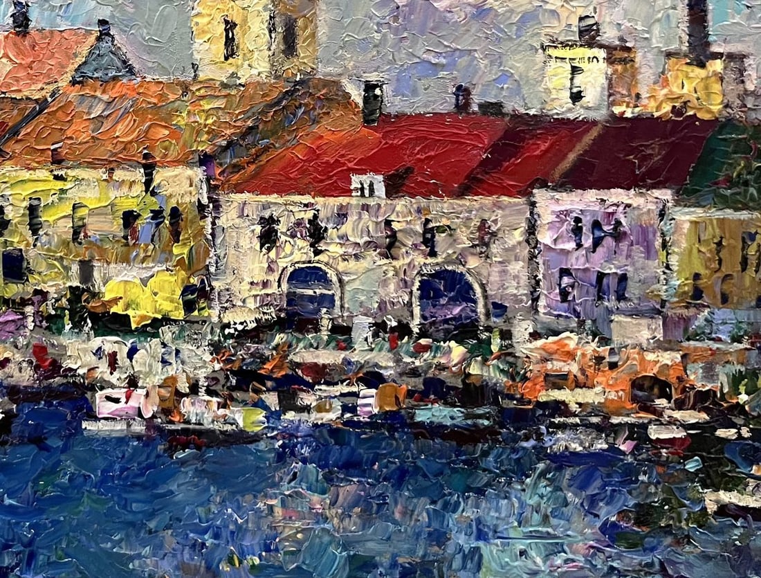 Oil painting City on the water Serhiy Rybak - 3