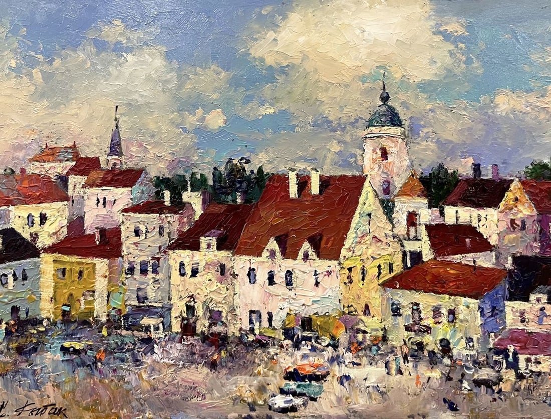 Oil painting The center of the European city Serhiy Rybak: Title: Oil painting The center of the European city Serhiy Rybak Description: No.Galler 409*** ABOUT THIS PAINTING **** TITLE: "The center of the European city"* ARTISTS: Serhiy Rybak* SIZE: 18x24 cm/