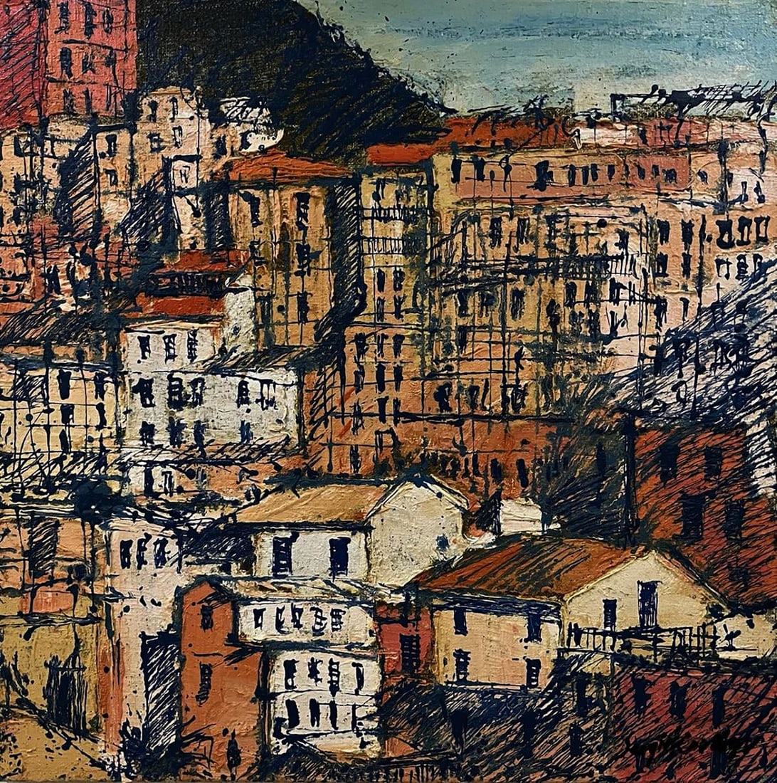 Oil painting Graphic of the City Serhiy Kovalev: Title: Oil painting Graphic of the City Serhiy Kovalev Description: No.Galler 211*** ABOUT THIS PAINTING **** TITLE: "Graphic of the City"* ARTISTS: Serhiy Kovalev* SIZE: 80x80 cm/31.49x31.49 inches'*