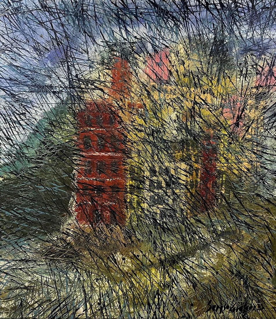 Oil painting There is fog in the city Serhiy Kovalev: Title: Oil painting There is fog in the city Serhiy Kovalev Description: No.Galler 218*** ABOUT THIS PAINTING **** TITLE: "There is fog in the city"* ARTISTS: Serhiy Kovalev* SIZE: 70x80 cm/27.55x31.4