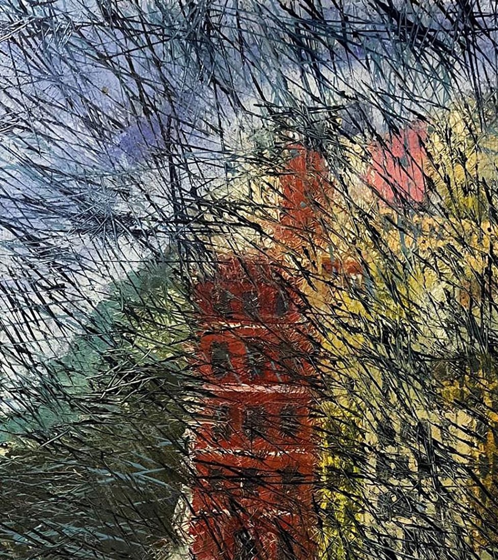 Oil painting There is fog in the city Serhiy Kovalev - 4