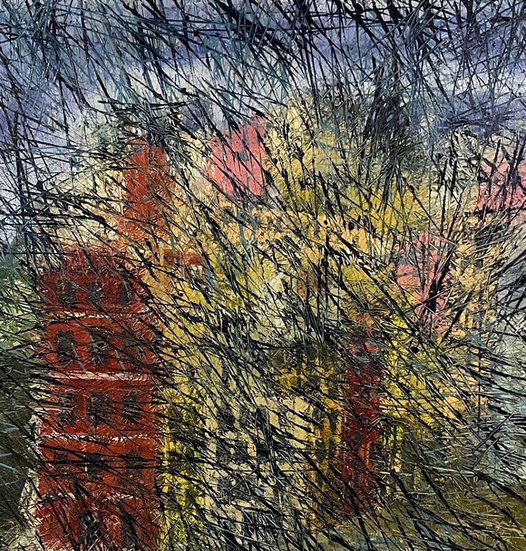 Oil painting There is fog in the city Serhiy Kovalev - 5