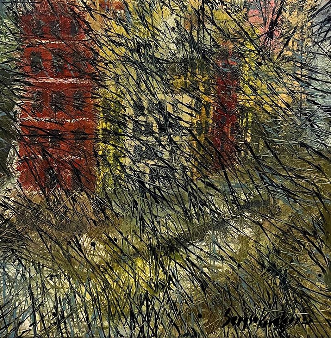 Oil painting There is fog in the city Serhiy Kovalev - 7
