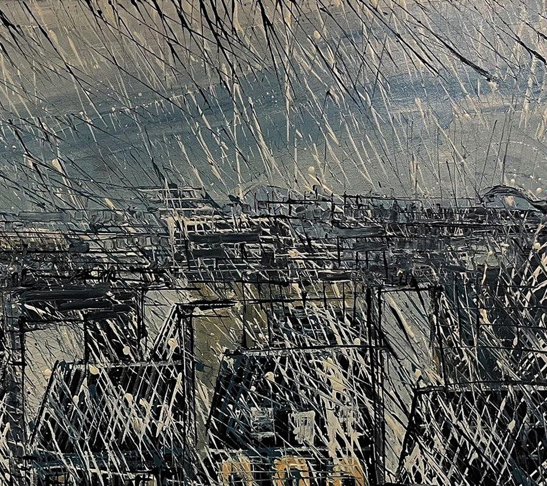 Oil painting Spider web for roof Serhiy Kovalev - 5