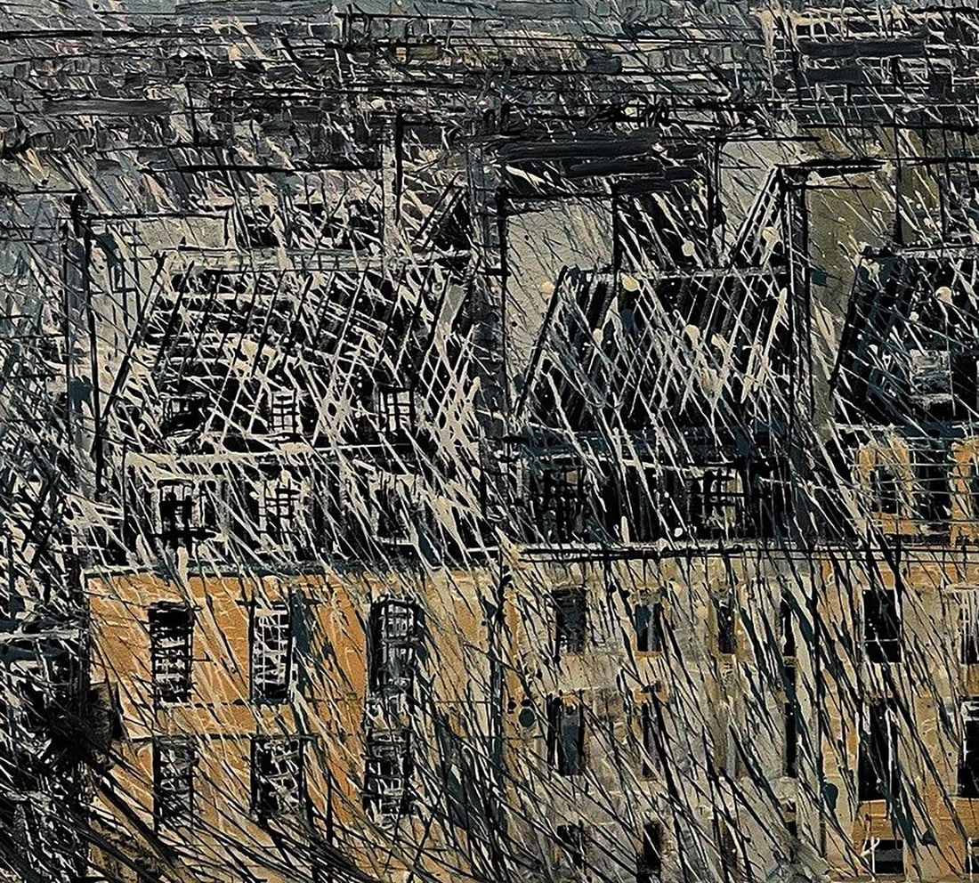 Oil painting Spider web for roof Serhiy Kovalev - 6
