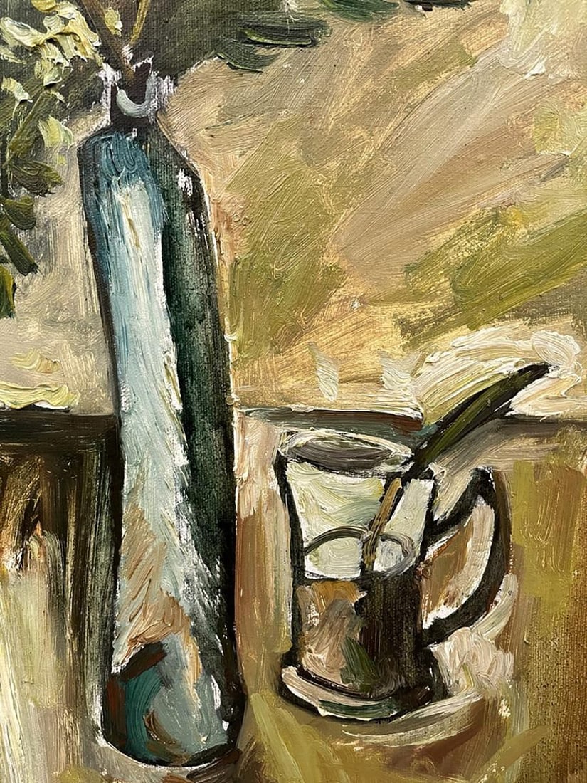 Oil painting Still life with an acacia branch Oleksandr Andreev - 5