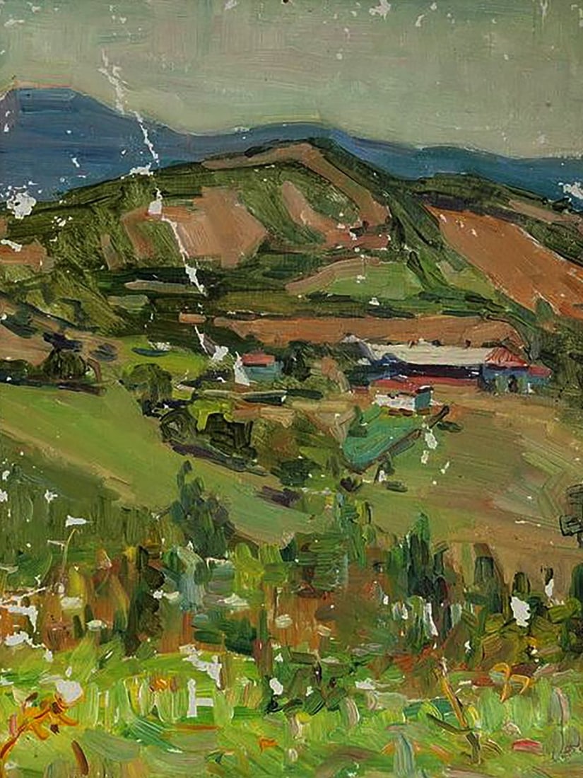 Oil painting Valley in spring Oleksandr Andreev: Title: Oil painting Valley in spring Oleksandr Andreev Description: No.Galler 244*** ABOUT THIS PAINTING **** TITLE: "Valley in spring"* ARTISTS: Oleksandr Andreev* SIZE: 30x25 cm/11.81x9.84 inches'* 