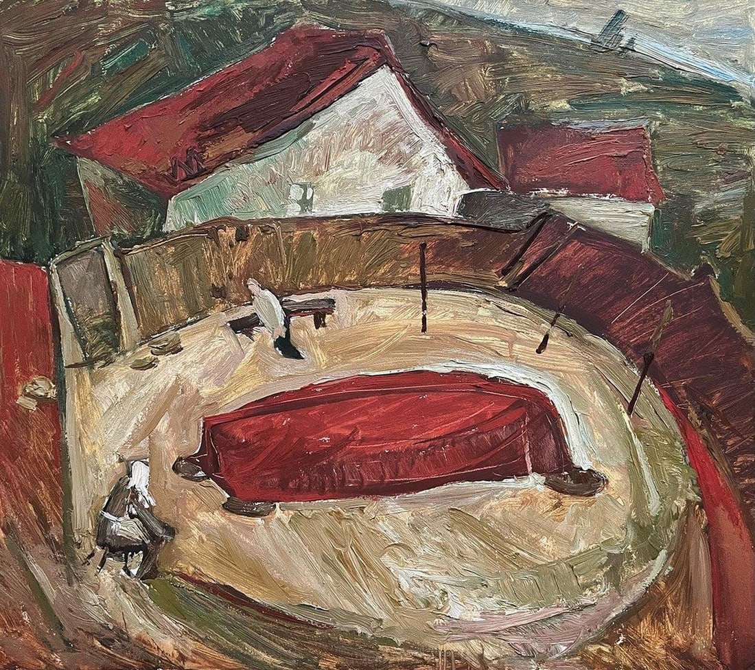 Oil painting Fisherman's House Oleksandr Andreev: Title: Oil painting Fisherman's House Oleksandr Andreev Description: No.Galler 272*** ABOUT THIS PAINTING **** TITLE: "Fisherman's House"* ARTISTS: Oleksandr Andreev* SIZE: 61.5x70.5 cm/24.21x27.75 in