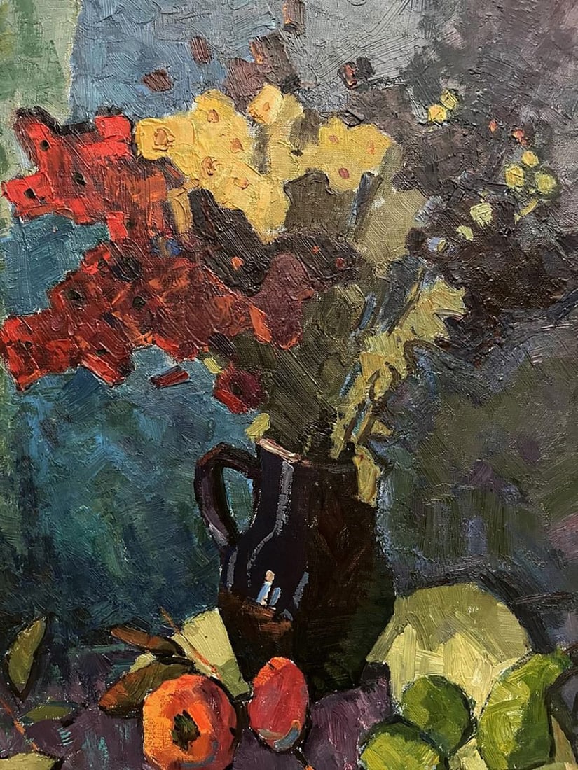 Oil painting Autumn flowers and fruits Oleksandr Andreev - 6