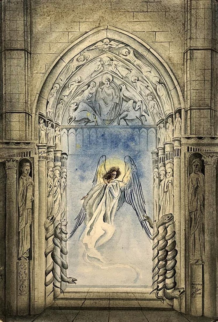 Watercolor painting Paradise Tor Dmytro Startsev: Title: Watercolor painting Paradise Tor Dmytro Startsev Description: No.Galler 318*** ABOUT THIS PAINTING **** TITLE: "Paradise Tor"* ARTISTS: Dmytro Startsev* SIZE: 22x35 cm/8.66x13.77 inches'* MEDIU