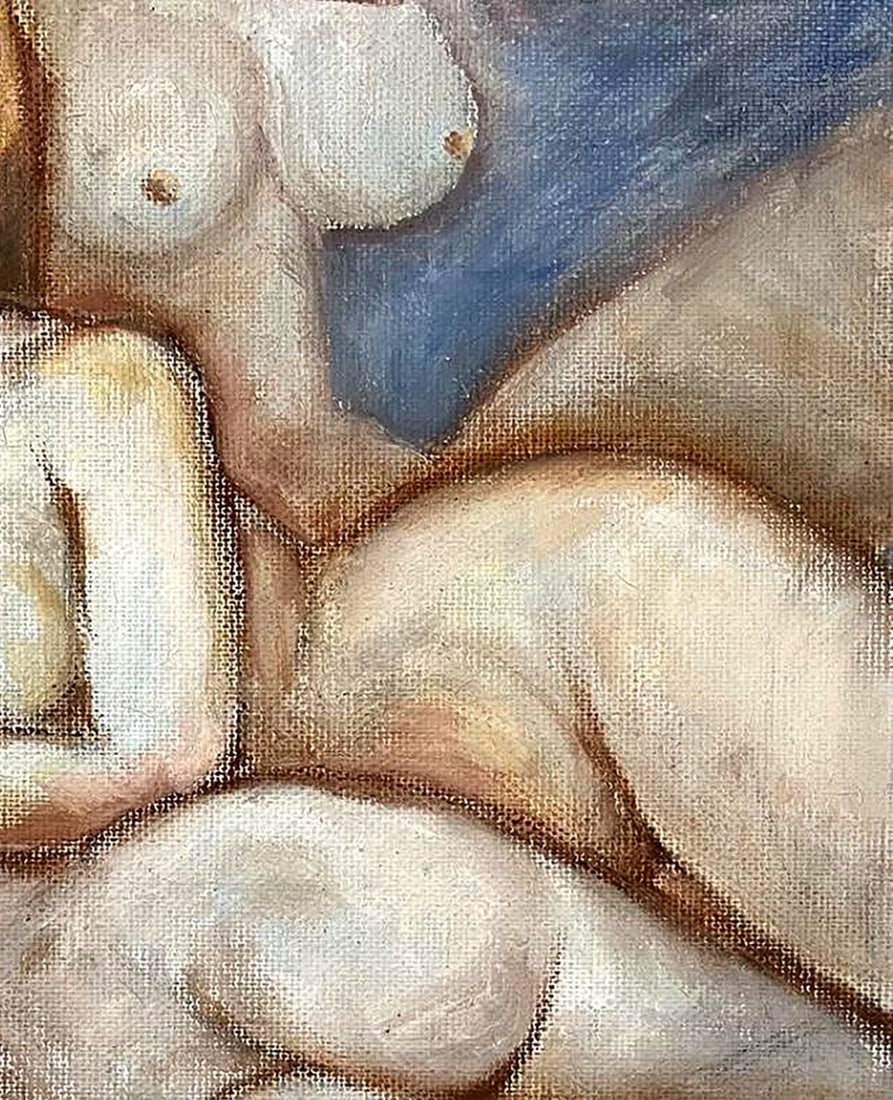 Oil painting Naked girls are relaxing Tatyana Nikolsk - 5