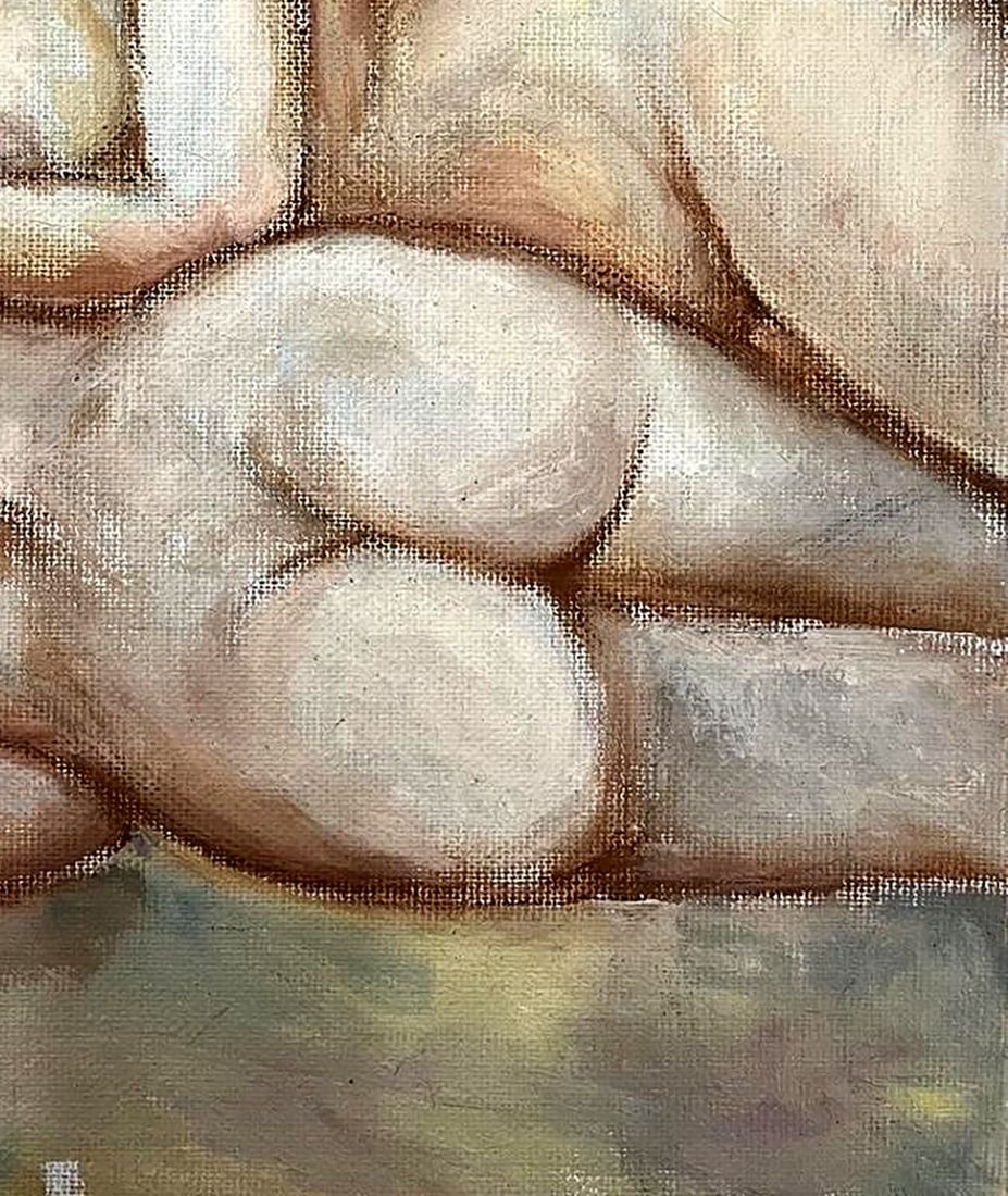 Oil painting Naked girls are relaxing Tatyana Nikolsk - 7