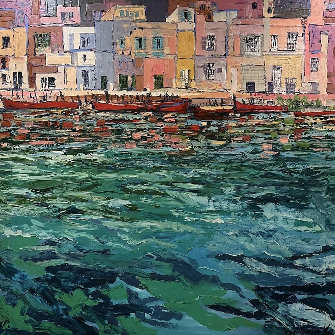 Oil painting Desconhecido Serhiy Kovalev: Title: Oil painting Desconhecido Serhiy Kovalev Description: No.Galler 6*** ABOUT THIS PAINTING **** TITLE: "Desconhecido"* ARTISTS: Serhiy Kovalev* SIZE: 140x140 cm/55.11x55.11 inches'* MEDIUM: oil, 