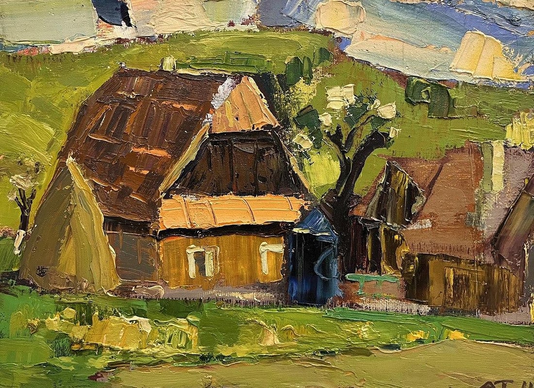 Oil painting Blue well Anatoly Tertychny (1 of 8)