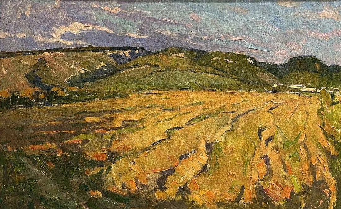 Oil painting On the outskirts of the city Oleksandr Andreev: Title: Oil painting On the outskirts of the city Oleksandr Andreev Description: No.Galler 47*** ABOUT THIS PAINTING **** TITLE: "On the outskirts of the city"* ARTISTS: Oleksandr Andreev* SIZE: 49x79.