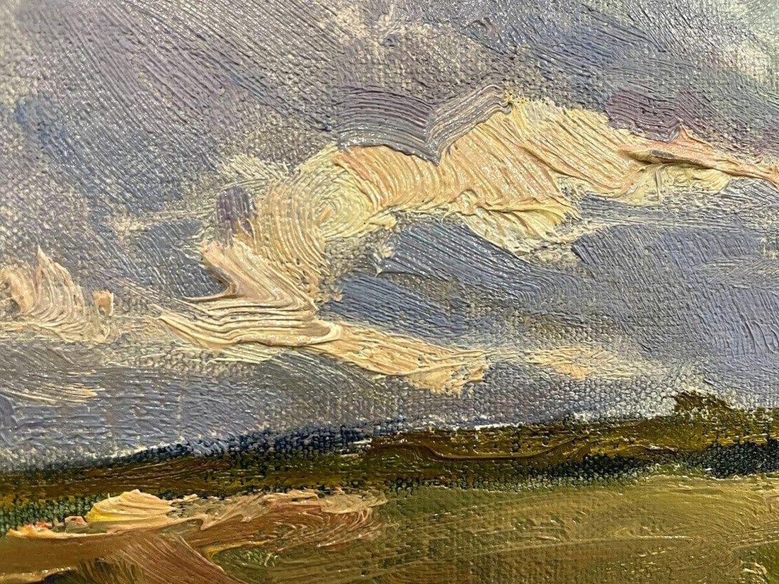 Oil painting On the outskirts of the city Oleksandr Andreev - 4