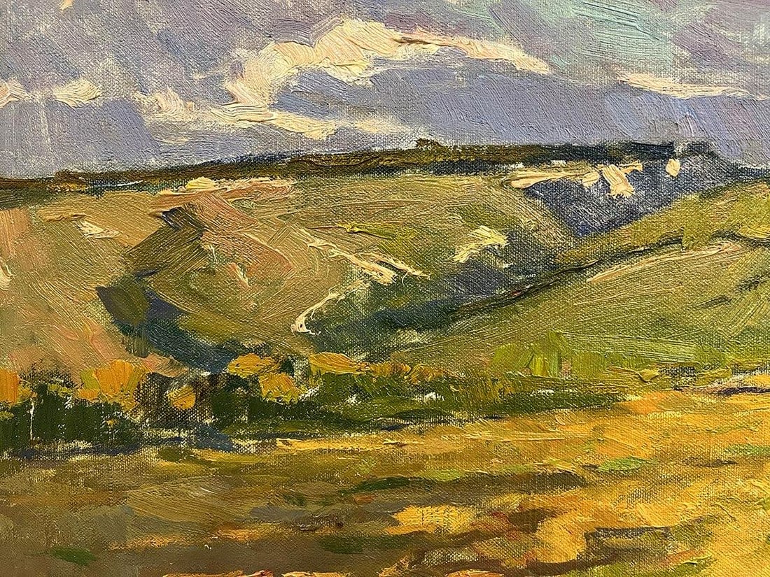 Oil painting On the outskirts of the city Oleksandr Andreev - 9