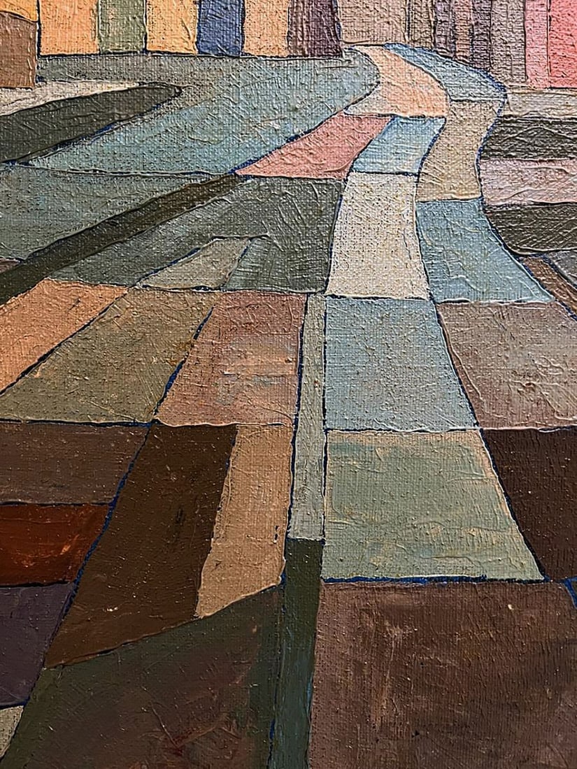 Oil painting The road to the square Serhiy Kovalev - 5