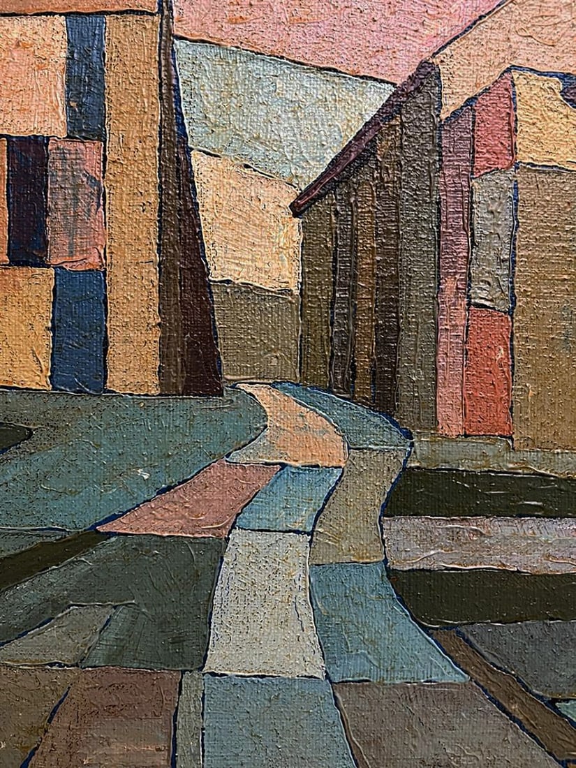 Oil painting The road to the square Serhiy Kovalev - 6