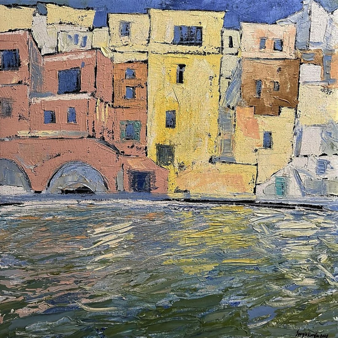 Oil painting Dark light Serhiy Kovalev: Title: Oil painting Dark light Serhiy Kovalev Description: No.Galler 78*** ABOUT THIS PAINTING **** TITLE: "Dark light"* ARTISTS: Serhiy Kovalev* SIZE: 82x82 cm/32.28x32.28 inches'* MEDIUM: oil, canva